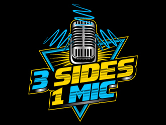 3 Sides 1 Mic OR Three Sides One Mic logo design by Suvendu