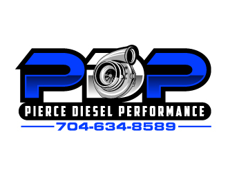 PDP, Pierce Diesel Performance logo design by ElonStark