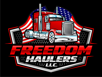 Freedom Haulers LLC. logo design by haze