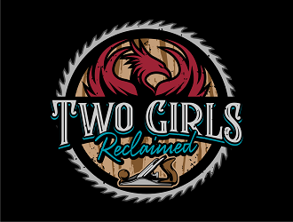 Two Girls Reclaimed logo design by haze