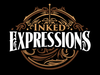 Inked Expressions  logo design by ElonStark
