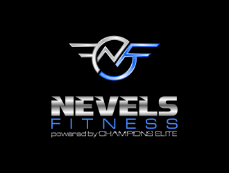 NEVELS FITNESS powered by CHAMPIONS ELITE logo design by oke2angconcept
