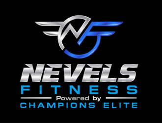 NEVELS FITNESS powered by CHAMPIONS ELITE logo design by MAXR