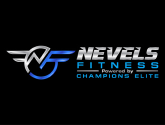 NEVELS FITNESS powered by CHAMPIONS ELITE logo design by MAXR