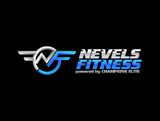 NEVELS FITNESS powered by CHAMPIONS ELITE logo design by sakarep