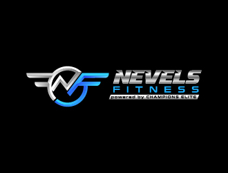 NEVELS FITNESS powered by CHAMPIONS ELITE logo design by sakarep