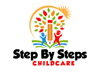 Step By Steps Childcare  logo design by ElonStark