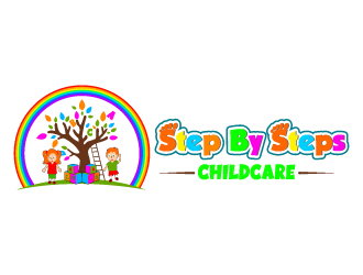 Step By Steps Childcare  logo design by Suvendu