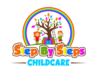 Step By Steps Childcare  logo design by Suvendu