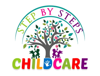 Step By Steps Childcare  logo design by Suvendu
