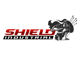 Shield Industrial logo design by DreamLogoDesign