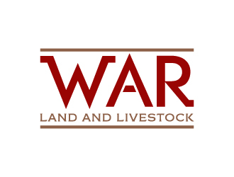 WAR Land And Livestock  logo design by akilis13