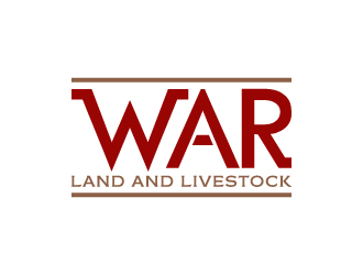 WAR Land And Livestock  logo design by akilis13