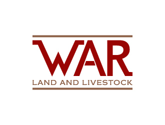 WAR Land And Livestock  logo design by akilis13
