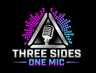 3 Sides 1 Mic OR Three Sides One Mic logo design by jaize