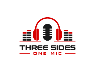 3 Sides 1 Mic OR Three Sides One Mic logo design by pencilhand