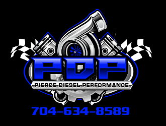 PDP, Pierce Diesel Performance logo design by scriotx