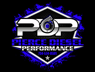 PDP, Pierce Diesel Performance logo design by Suvendu