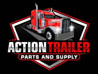 Action Trailer Parts and Supply logo design by ElonStark