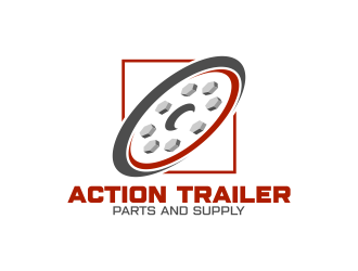 Action Trailer Parts and Supply logo design by ekitessar