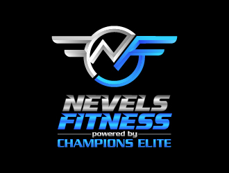 NEVELS FITNESS powered by CHAMPIONS ELITE logo design by sakarep