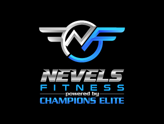 NEVELS FITNESS powered by CHAMPIONS ELITE logo design by sakarep