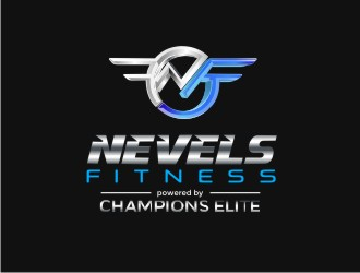 NEVELS FITNESS powered by CHAMPIONS ELITE logo design by maspion