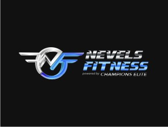 NEVELS FITNESS powered by CHAMPIONS ELITE logo design by maspion