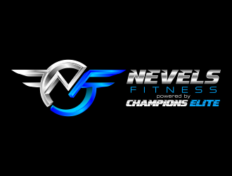 NEVELS FITNESS powered by CHAMPIONS ELITE logo design by ekitessar