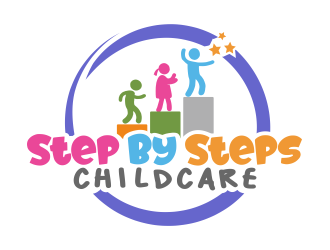 Step By Steps Childcare  logo design by M J
