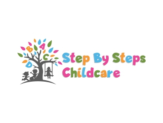Step By Steps Childcare  logo design by DMC_Studio