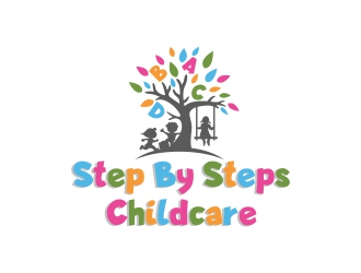 Step By Steps Childcare  logo design by DMC_Studio