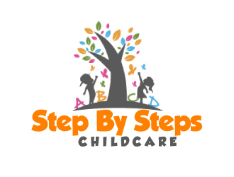 Step By Steps Childcare  logo design by ElonStark