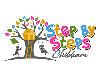 Step By Steps Childcare  logo design by ingepro