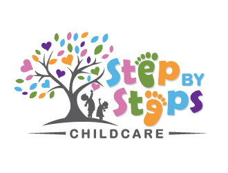 Step By Steps Childcare  logo design by invento