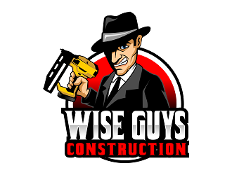 Wise Guys Construction logo design by haze