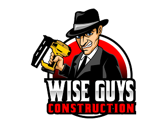 Wise Guys Construction logo design by haze