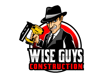 Wise Guys Construction logo design by haze