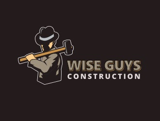 Wise Guys Construction logo design by gomadesign