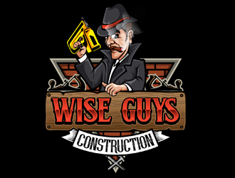 Wise Guys Construction logo design by DreamLogoDesign