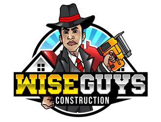 Wise Guys Construction logo design by DreamLogoDesign