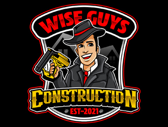 Wise Guys Construction logo design by DreamLogoDesign