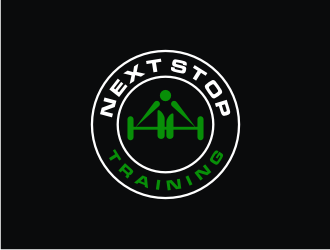 Next Stop training logo design by mbamboex