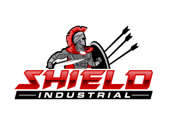 Shield Industrial logo design by ElonStark