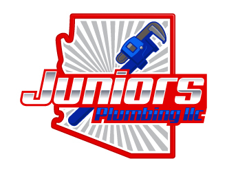 Juniors Plumbing LLC logo design by LucidSketch