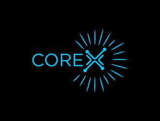 CoreX logo design by lintinganarto