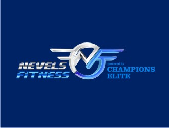 NEVELS FITNESS powered by CHAMPIONS ELITE logo design by maspion