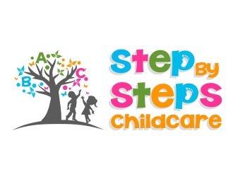Step By Steps Childcare  logo design by AnandArts