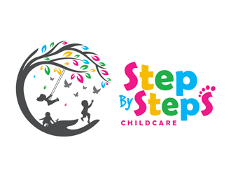Step By Steps Childcare  logo design by gogo