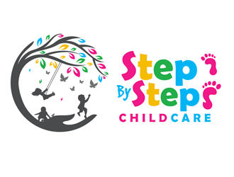Step By Steps Childcare  logo design by gogo